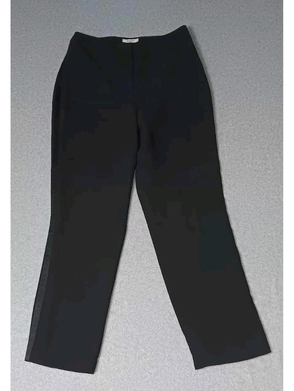 Dressbarn Slacks Dress Pants Womens Size 4 Black Business Casual Formal Zip Up - Picture 1 of 11